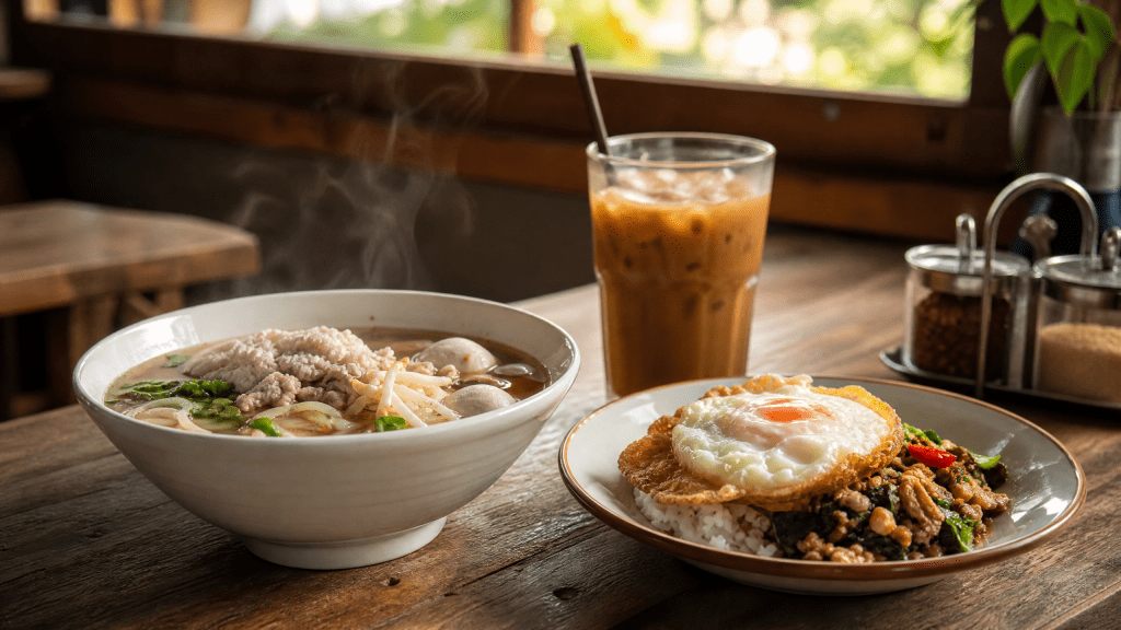 อาหารเช้าบางใหญ่ 2569 อิ่มอร่อยราคาสบายกระเป๋าที่ The Move Coffee Garden