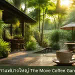 ร้านกาแฟบางใหญ่ The Move Coffee Garden บรรยากาศสวนสวย