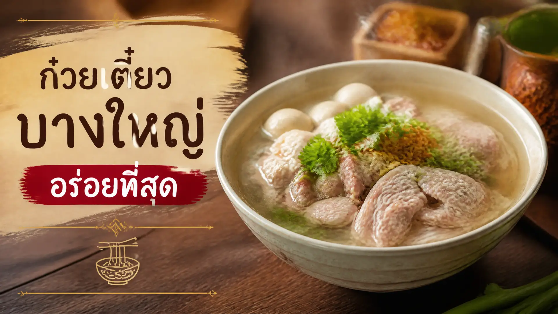 ก๋วยเตี๋ยวบางใหญ่ The Move Coffee Garden เมนูเด็ด