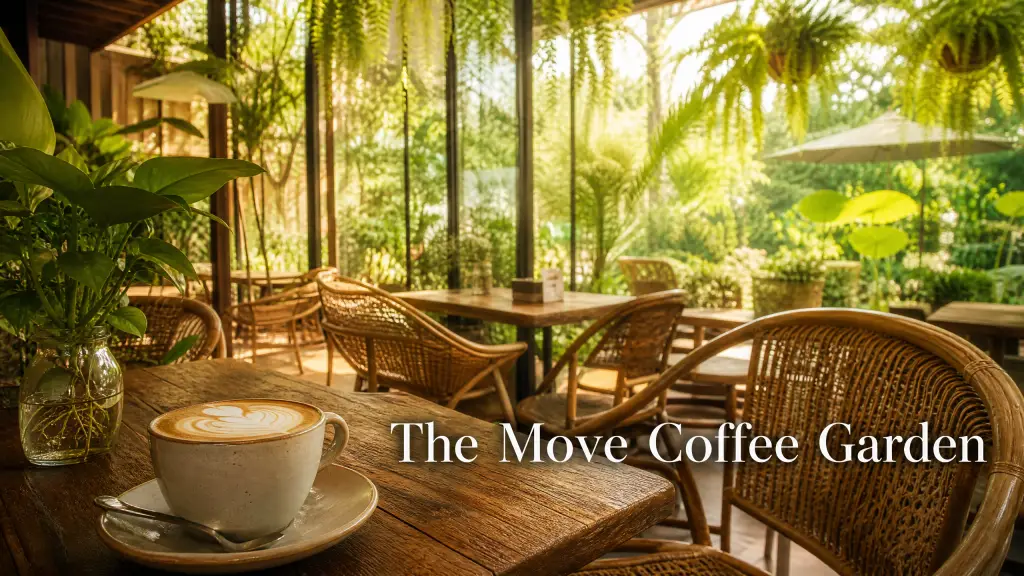 คาเฟ่บางใหญ่ The Move Coffee Garden สาขาพระปิ่น 3 บรรยากาศร่มรื่น น่านั่งทำงาน
