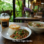 ร้านลับบางใหญ่ The Move Coffee Garden อาหารตามสั่ง ก๋วยเตี๋ยว กาแฟอร่อย ราคาประหยัด