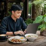 คาเฟ่นั่งทำงานบางใหญ่ The Move Coffee Garden มี Wi-Fi ปลั๊กพร้อม อาหารอร่อย บรรยากาศดี