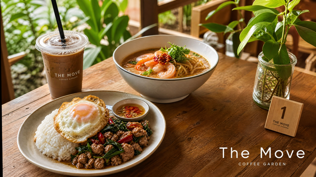 The Move Coffee Garden: จุดเช็คอินมื้อเที่ยงบางใหญ่ อิ่มอร่อยเร็ว ราคาประหยัด!