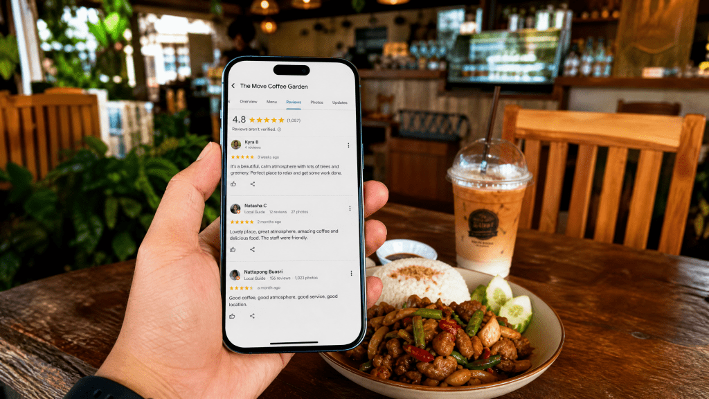 🕵️‍♀️ รีวิวร้านอาหารไม่โดนหลอก 2569: เคล็ดลับจับผิดรีวิวจ้าง! ที่ The Move Coffee Garden เรามีแต่รีวิวจริงจากใจ