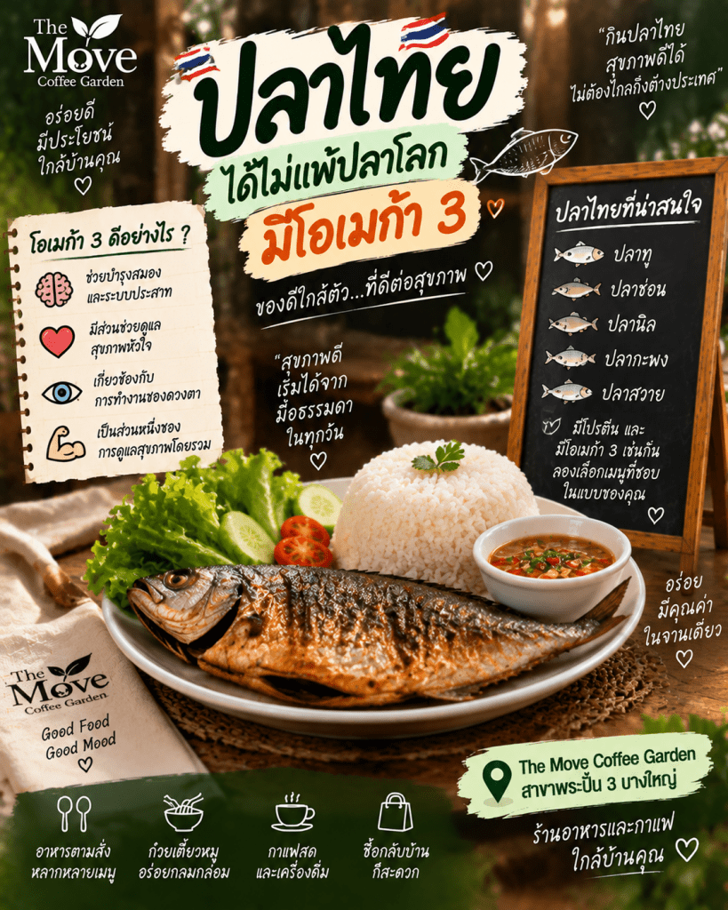 🐟 ปลาไทยก็มีประโยชน์…ไม่แพ้ปลาทะเล เพราะมี “โอเมก้า 3” ที่ร่างกายต้องการ